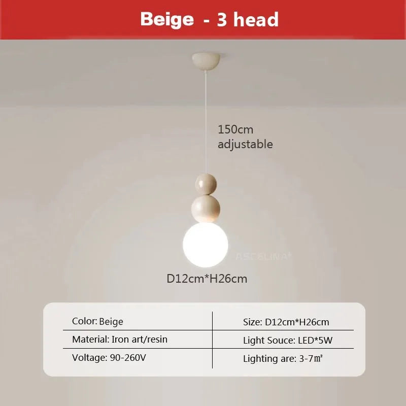 suspension danoise led boule lumineuse pour décoration intérieure