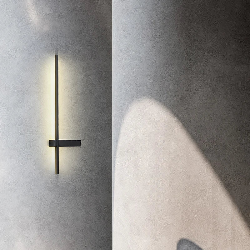 applique murale led minimaliste en aluminium pour éclairage intérieur