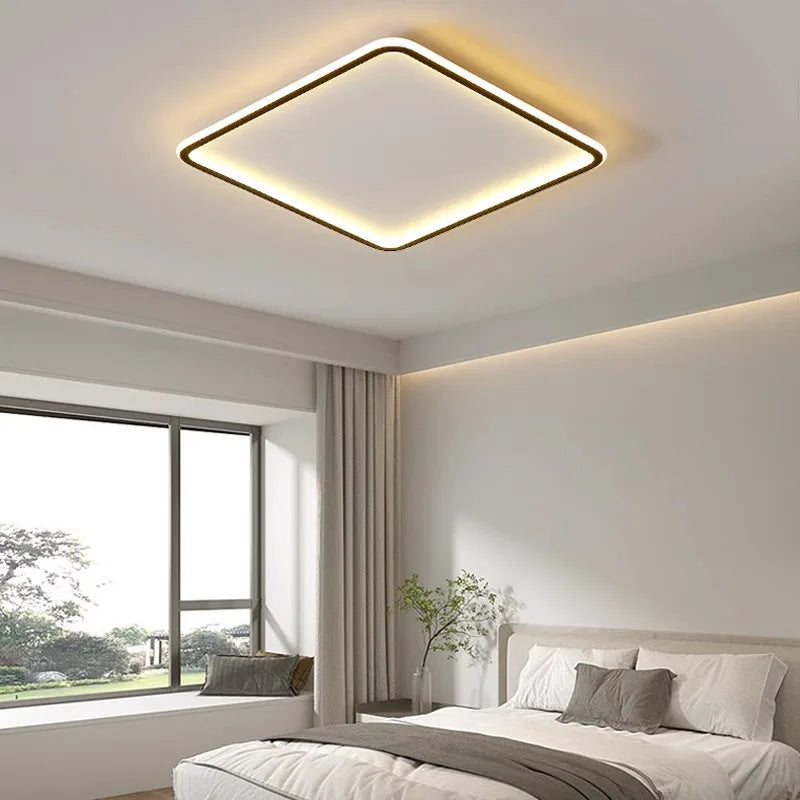plafonnier led ultra-mince design moderne intensité réglable luminaire décoratif