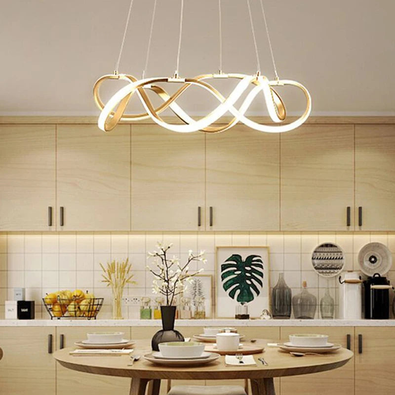 Lustre LED suspendue moderne style europe du nord