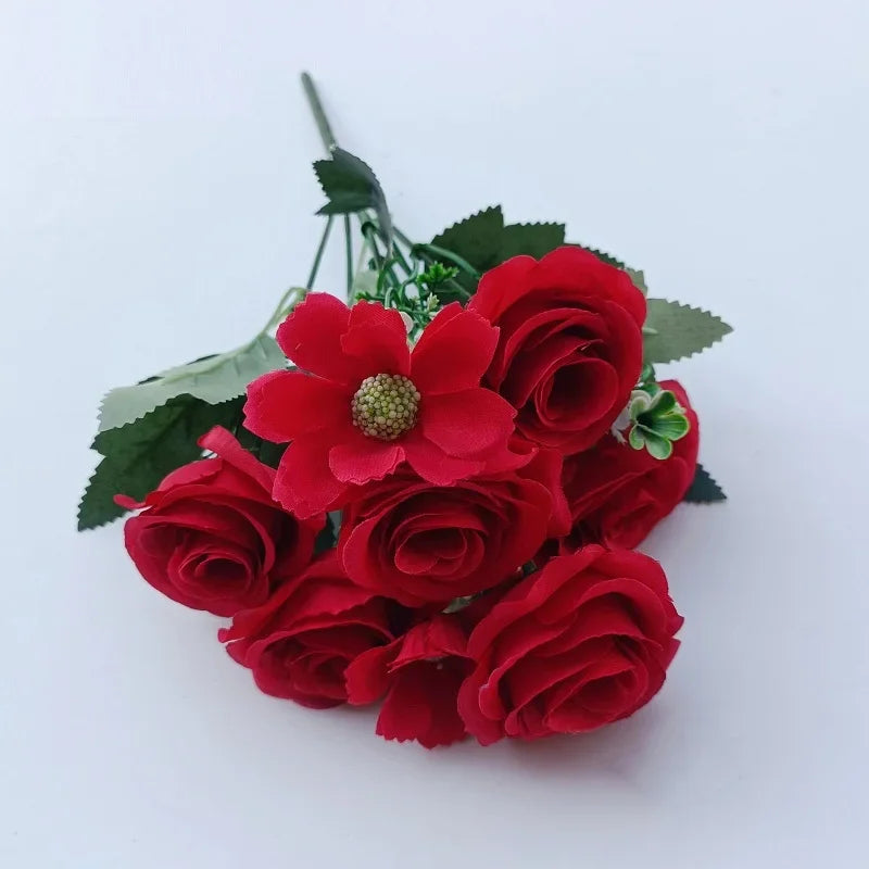 bouquets de roses artificielles pour mariage décoration romantique