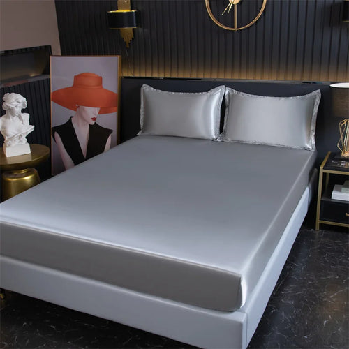 drap-housse haut de gamme en satin de luxe élastique