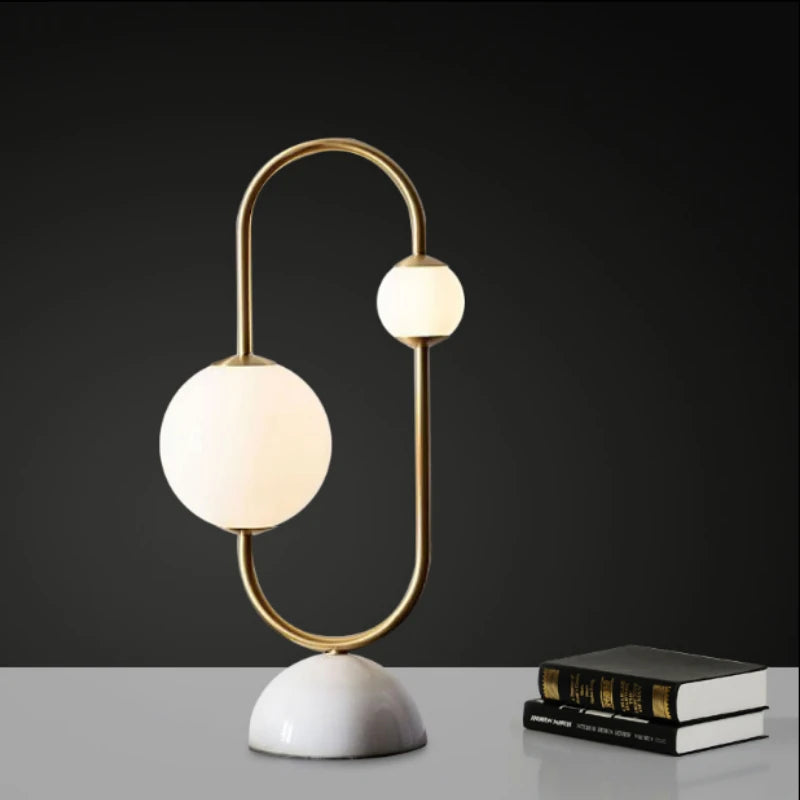 lampe à poser nordique en marbre design minimaliste moderne