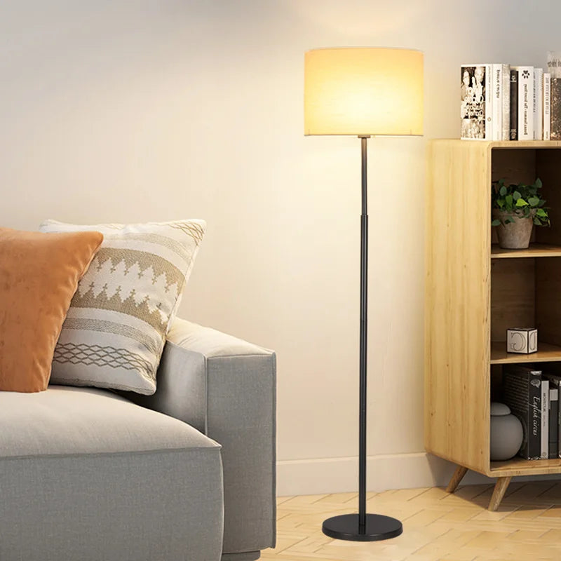 lampe de sol minimaliste de luxe avec table verticale réglable