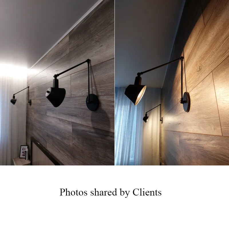 Applique murale noire rustique vintage