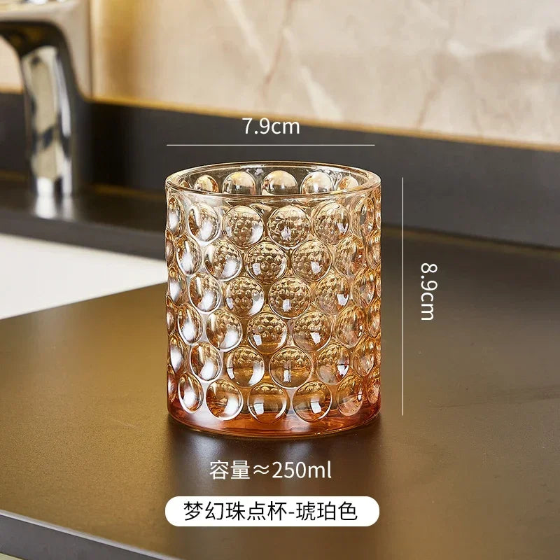 tasse en verre pour bain de bouche accessoires de salle de bain