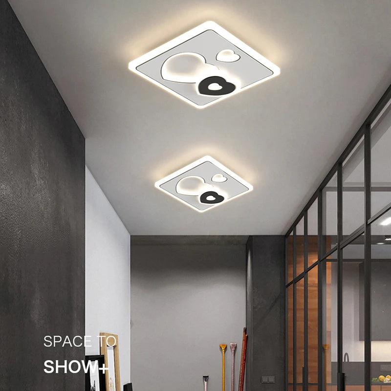 allée nordique led lumières de luxe personnalité créative