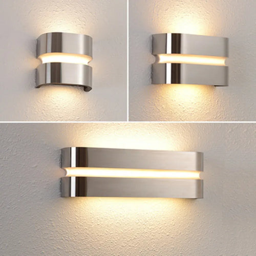 applique murale led en acier inoxydable moderne étanche pour extérieur