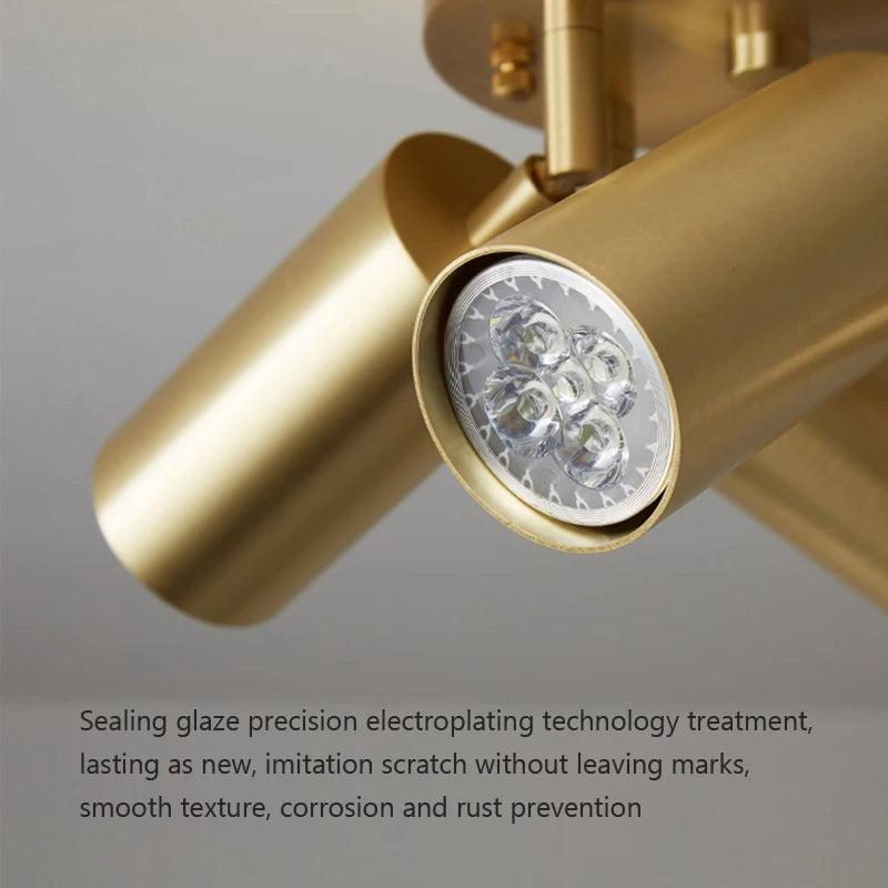 plafonnier led moderne avec projecteurs luminaire09