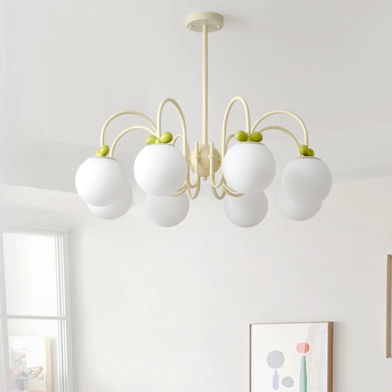 lustre en verre de style français idéal pour hôtel