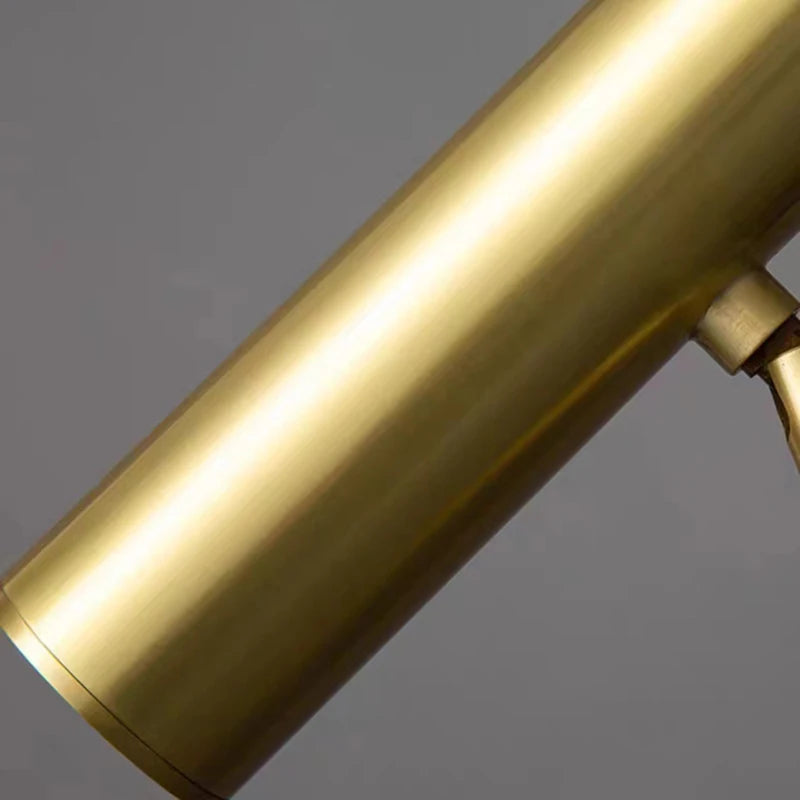 lampadaire rotatif en laiton minimaliste avec 3 gradations