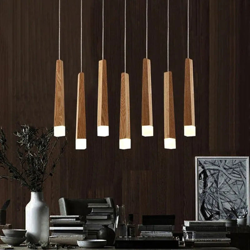 Suspension en bois moderne