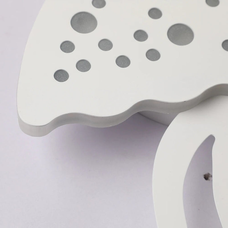 Applique murale blanche en forme de méduse à LED