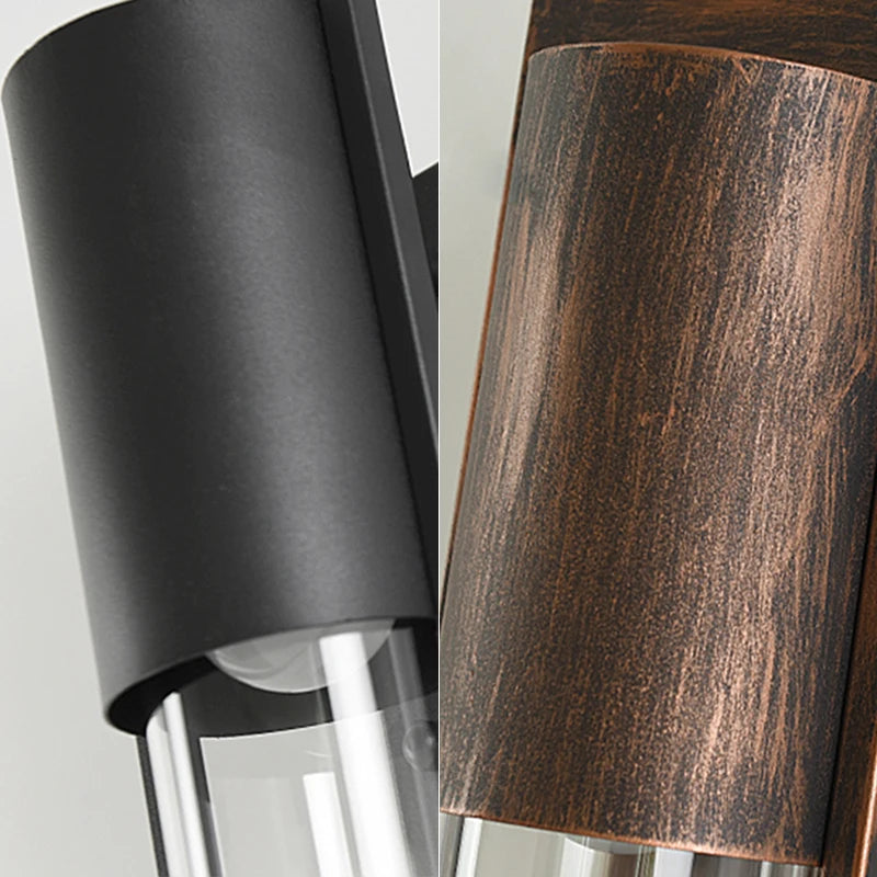 Éclairage mural LED extérieur étanche rétro Vintage Bronze E27 ampoule pour jardin porche applique réverbère 96V220V applique Luminaire