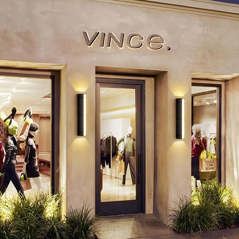 applique murale led étanche pour extérieur en aluminium