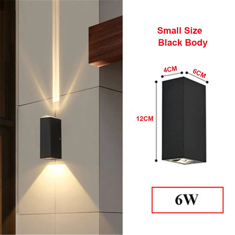 applique murale led extérieure moderne étanche en aluminium