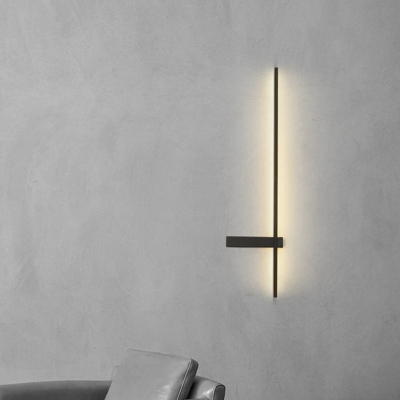 applique murale led minimaliste en aluminium pour éclairage intérieur
