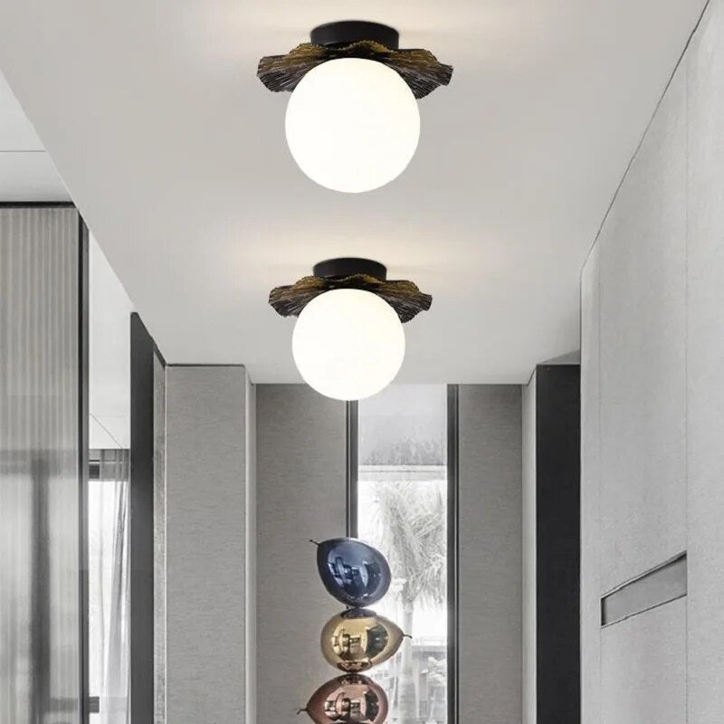 Plafonnier nordique moderne Lotus salon