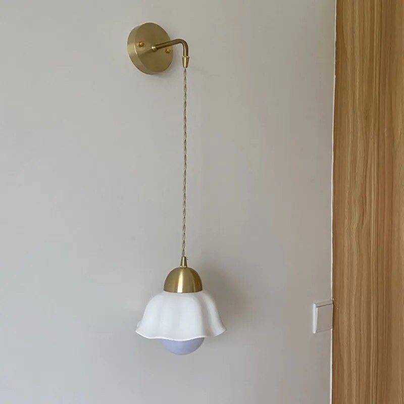 Applique murale LED en céramique nordique