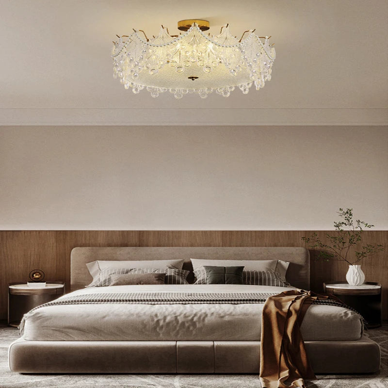 lustre led post-moderne suspendu de luxe pour intérieur