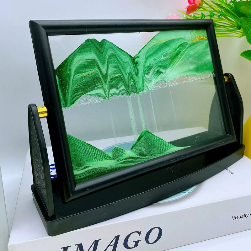 peinture artistique en mouvement sur sable créatif décoratif