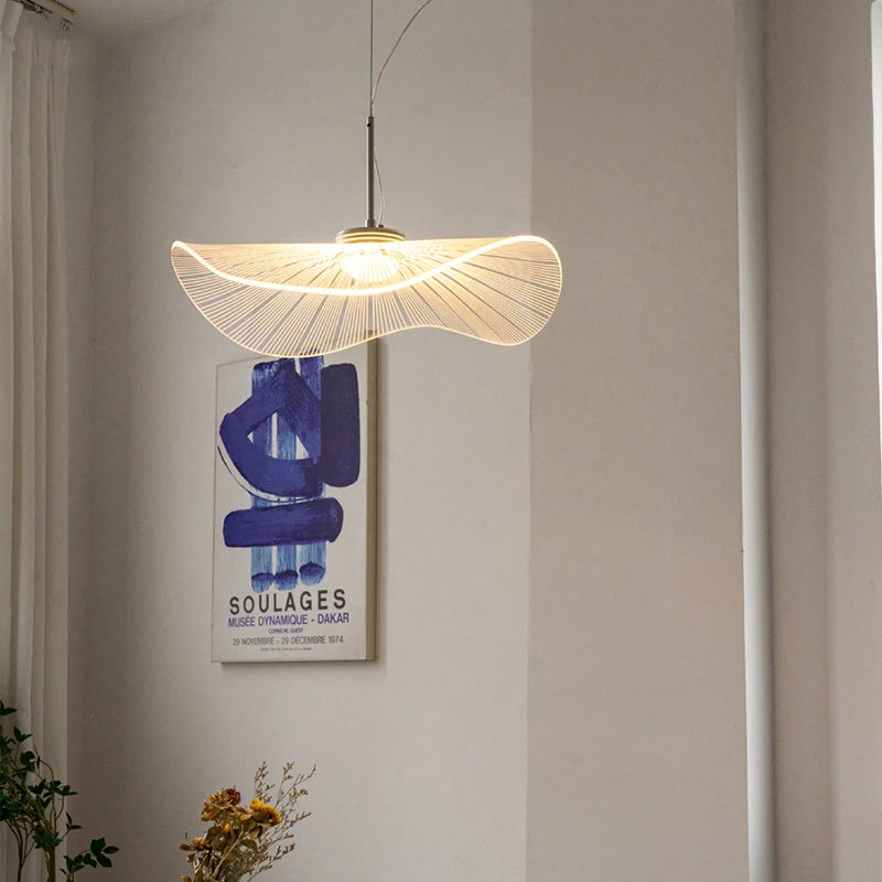 lustre led moderne suspendu lotus classique restaurant