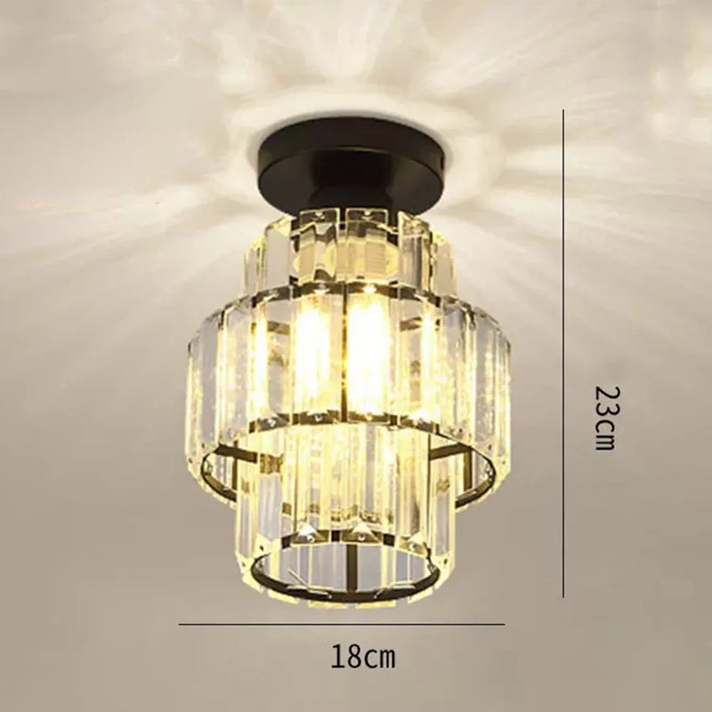 plafonnier en cristal k9 moderne pour décoration intérieure élégante