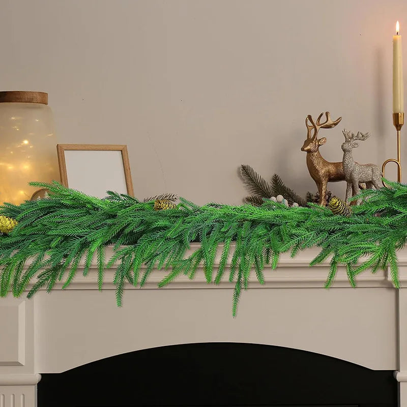 guirlande artificielle de noël pour décoration festive et mariage