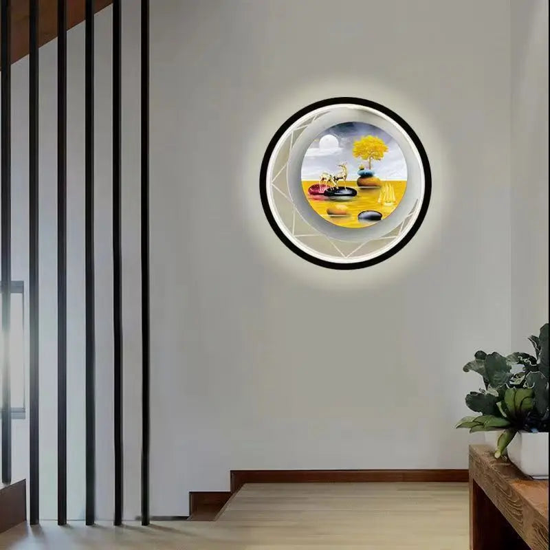 Applique murale LED moderne et ronde