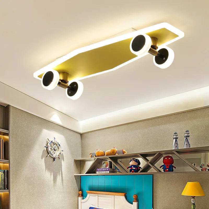 plafonnier scooter boy lampe décorative pour chambre enfant