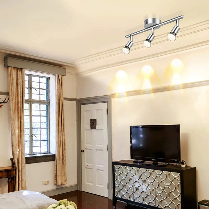 projecteur rotatif monté en surface moderne downlight sur rail