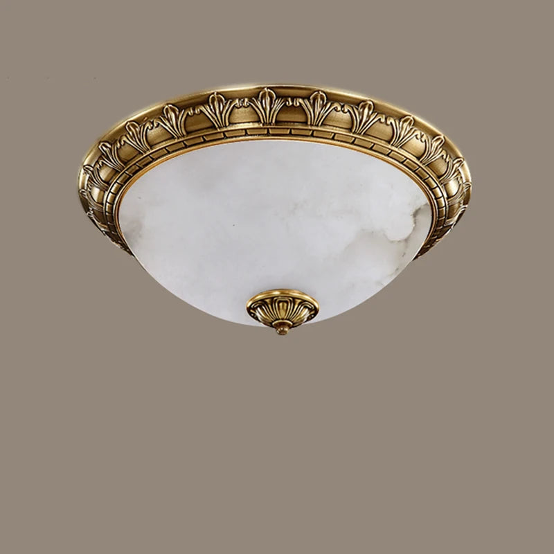 plafonnier led vintage europe sculpter en cuivre espagnol marbre