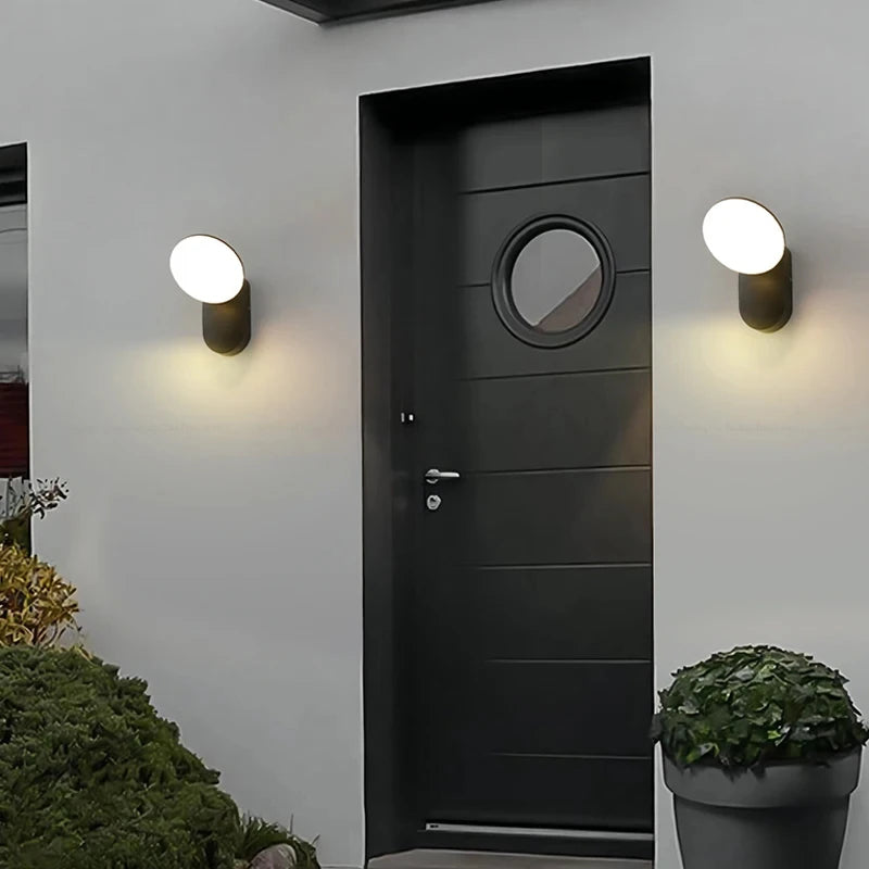 LED Applique Murale À Induction Extérieure IP65 Éclairage Étanche Villa Cour Jardin Décoration Porche Lampe Applique Murale Lampara Pared