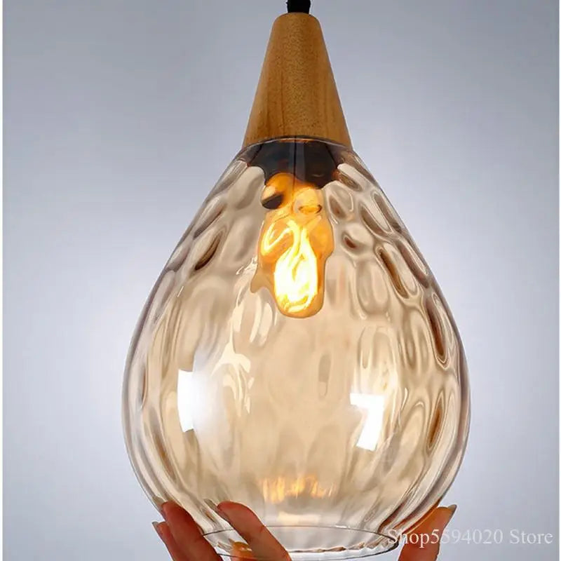 suspension en verre moderne pour décoration intérieure élégante