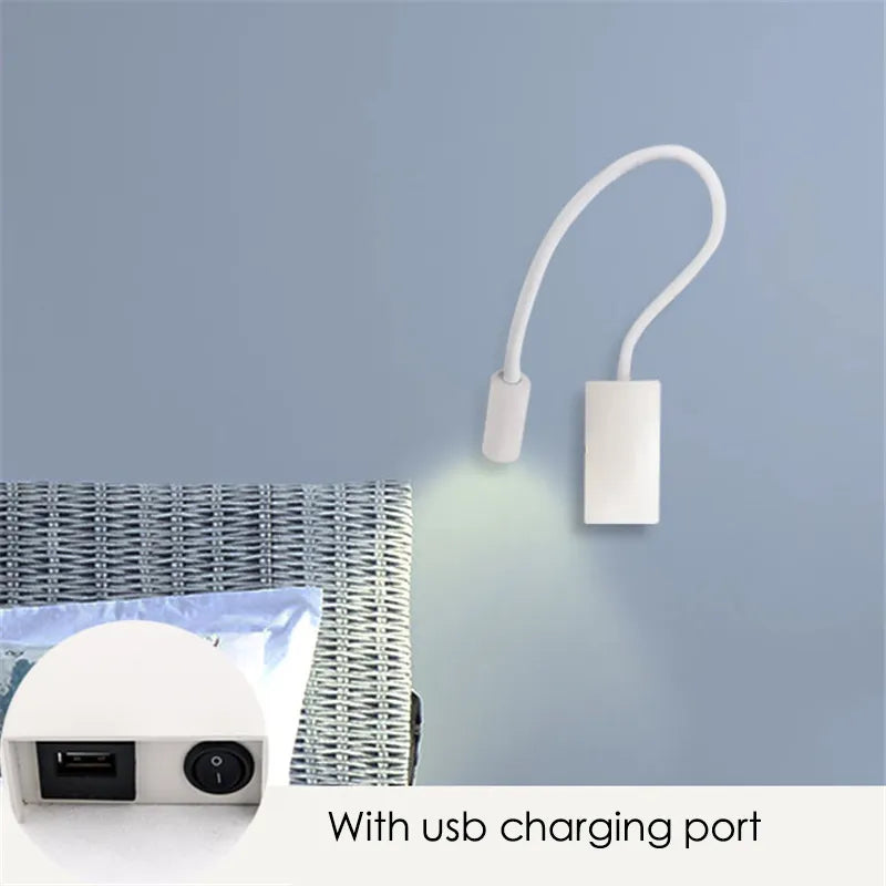 applique lumière lecture flexible interrupteur