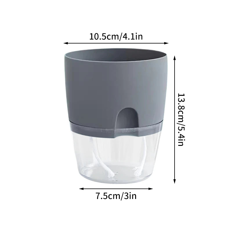 pot de fleurs auto-arrosant en plastique pour plantes succulentes