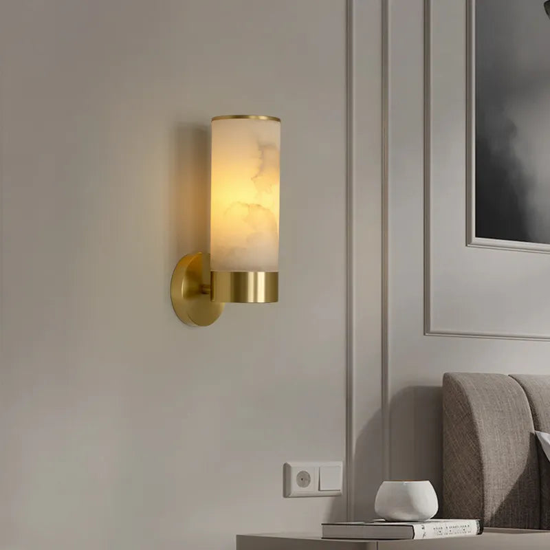 applique murale moderne cuivre salle luminaire
