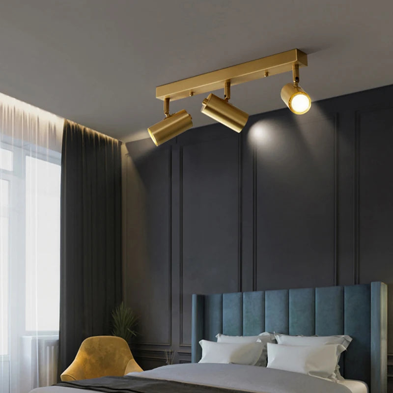 plafonnier led moderne avec projecteurs luminaire09