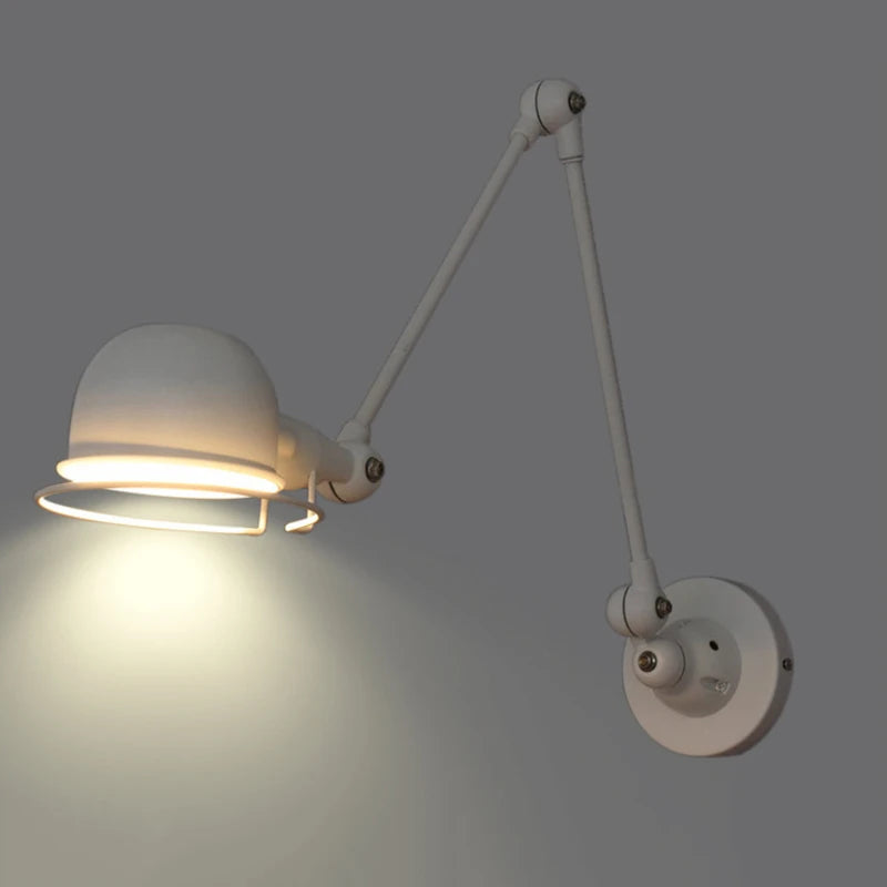 Nordique rétro réglable Joint Long bras applique créative intérieur chambre chevet бра décor à la maison fer applique murale moderne luminaria