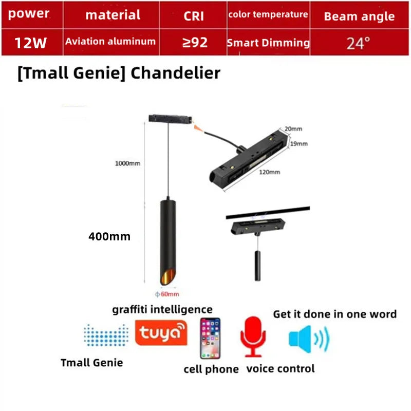 lampe intelligente à commande vocale avec éclairage intégré