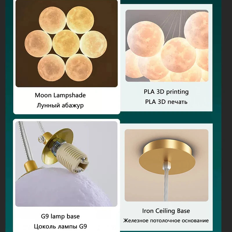 lustre bulle lumière pour salon chambre suspendues