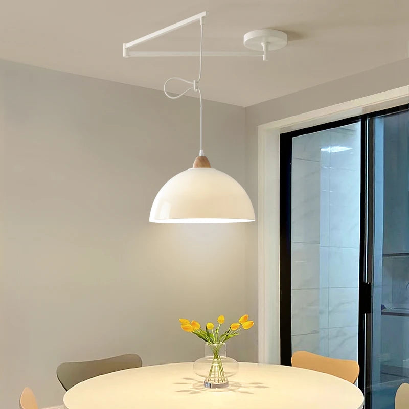 suspension moderne à bras oscillant led mobile