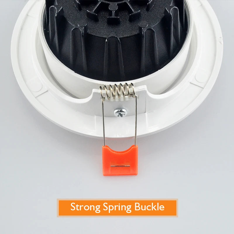 Spot LED à intensité variable 7W 9W spots 12W 15W AC90V-260V 5W 18W 24W COB puce encastré plafonniers pour l'éclairage de la maison