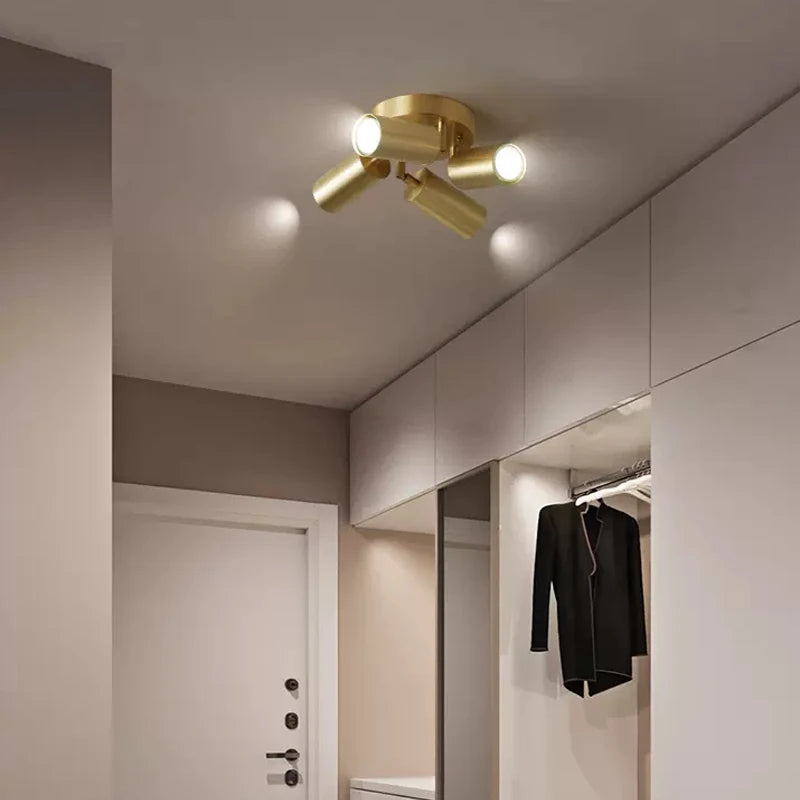 plafonnier led moderne avec projecteurs luminaire09