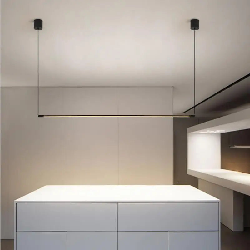 suspension LED design nordique minimaliste en aluminium