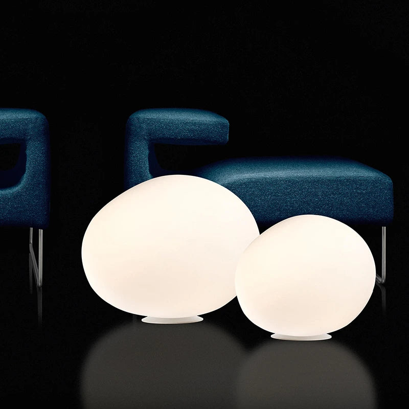 lampe de table en verre moderne créateur italien pour décoration maison