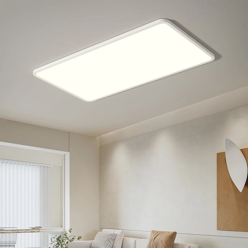 plafonnier led ultra-mince rectangulaire minimaliste nordique moderne acrylique