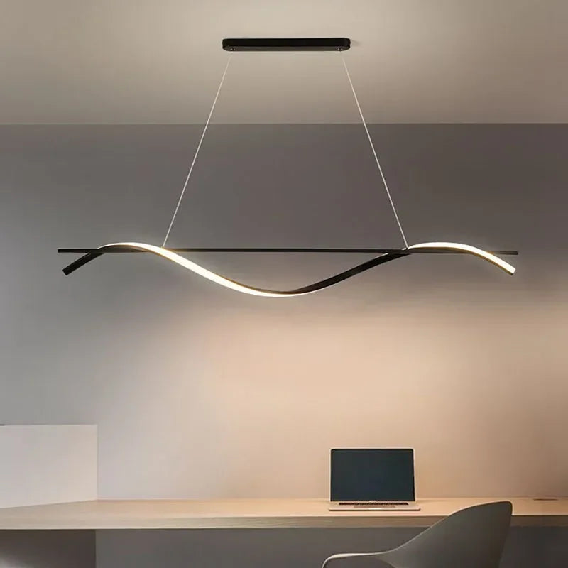 plafonnier led suspendu au design moderne idéal pour hôtel