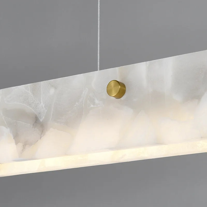 lustre moderne en marbre noir pour décoration intérieure élégante