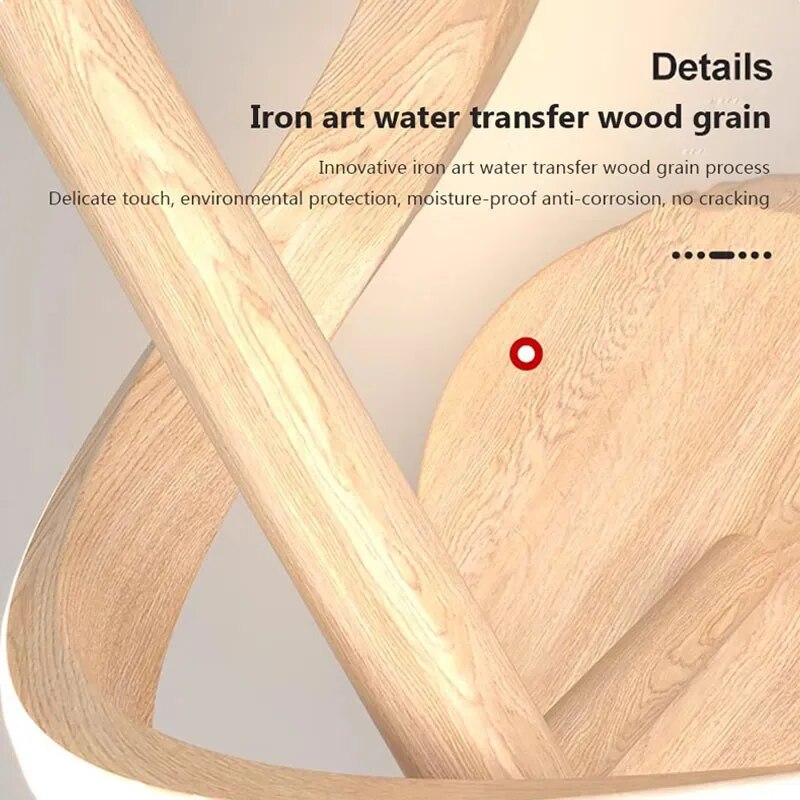 Applique murale LED en bois nordique minimaliste